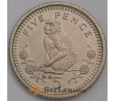 Монета Гибралтар 5 пенсов 1991 КМ22.2 aUNC арт. 40153