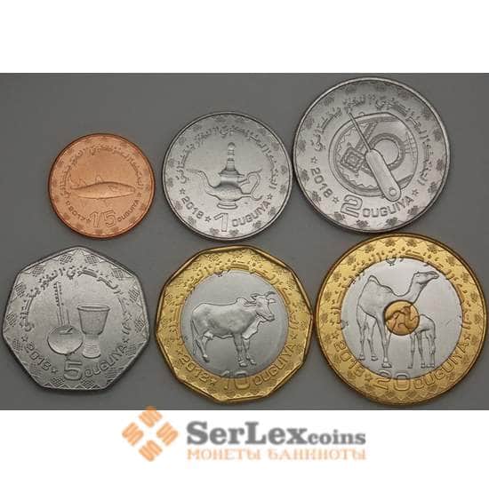 Мавритания Набор 6 монет 1/4, 1, 2, 5, 10, 20 угий 2017 - 2018 UNC арт. 19023