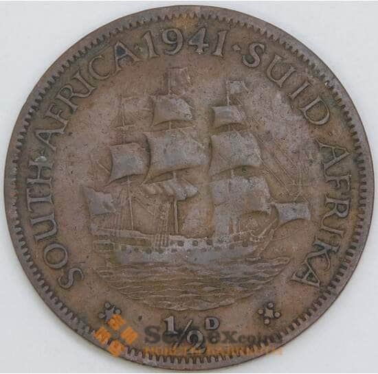 Южная Африка ЮАР 1/2 пенни 1941 КМ24 VF арт. 51298 Южная Африка ЮАР 1/2 пенни 1941 КМ24 VF арт. 51298