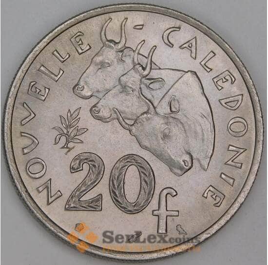 Новая Каледония 20 франков 1967 КМ6 UNC арт. 54830