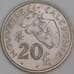 Новая Каледония 20 франков 1967 КМ6 UNC арт. 54830