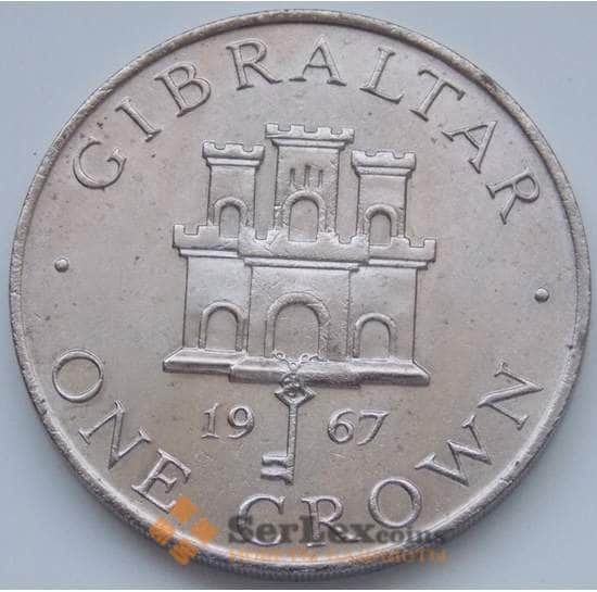 Гибралтар 1 крона 1967 КМ4 UNC арт. 6635