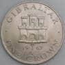 Гибралтар 1 крона 1967 КМ4 UNC арт. 6635