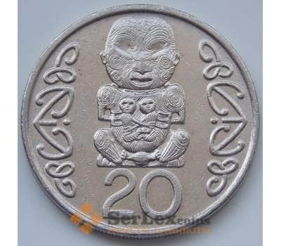 Монета Новая Зеландия 20 центов 1990-1998 КМ81 XF арт. 6679