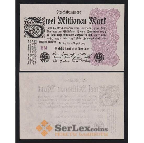 Германия 2000000 (2 миллиона) марок 1923 P104d UNC арт. 54010