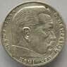 Германия 2 марки 1939 А КМ93 AU Серебро (J05.19) арт. 14772