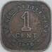 Стрейтс Сеттлментс 1 цент 1920 КМ32 F арт. 56656