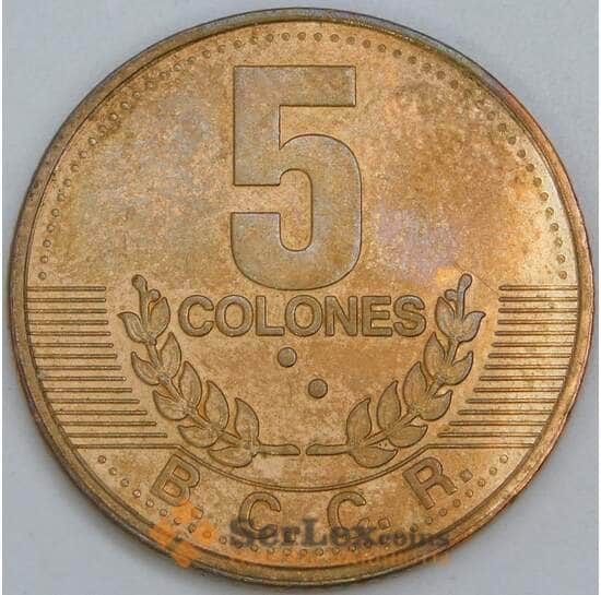 Коста-Рика 5 колонов 1995 КМ227 aUNC арт. 57245