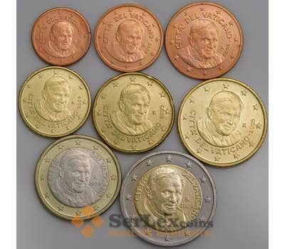 Ватикан набор Евро монет 1 цент - 2 евро 2009 (8 шт) UNC арт. 45693