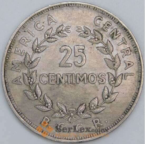 Коста-Рика 25 сентимо 1974 КМ188.1 XF арт. 57259