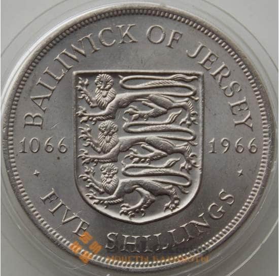 Джерси 5 шиллингов 1966 КМ28 при Гастингсе AU арт. 13957