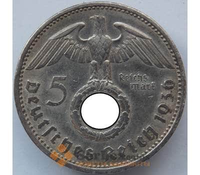 Монета Германия 5 марок (рейхсмарок) 1936 А КМ94 XF Серебро (J05.19) арт. 14755
