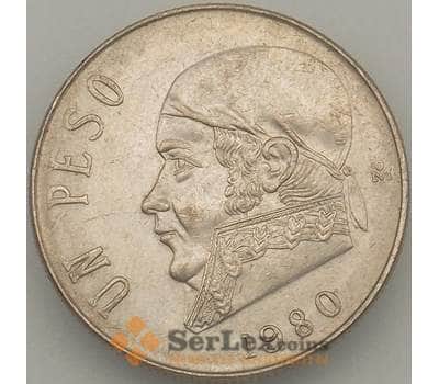Монета Мексика 1 песо 1980 КМ460 aUNC (J05.19) арт. 18170