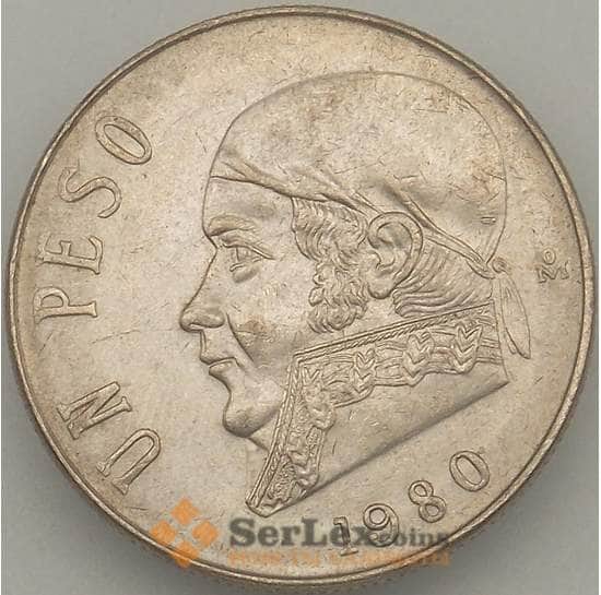 Мексика 1 песо 1980 КМ460 aUNC (J05.19) арт. 18170