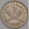 Новая Зеландия монета 3 пенса 1946 КМ7 XF арт. 40063