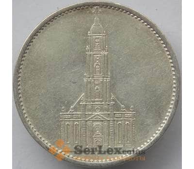 Монета Германия 5 марок (рейхсмарок) 1934 F КМ83 XF-AU Серебро (J05.19) арт. 14765