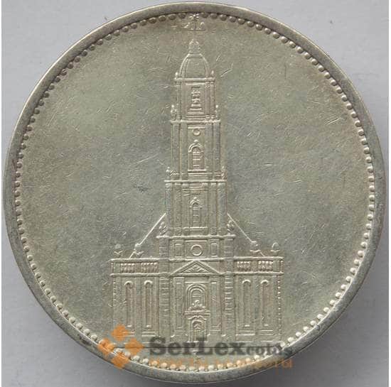 Германия 5 марок (рейхсмарок) 1934 F КМ83 XF-AU Серебро (J05.19) арт. 14765