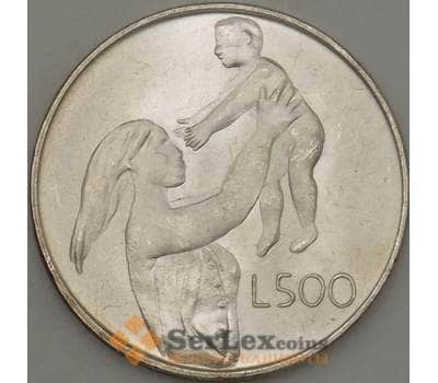 Монета Сан-Марино 500 лир 1972 КМ21 UNC (n17.19) арт. 21390