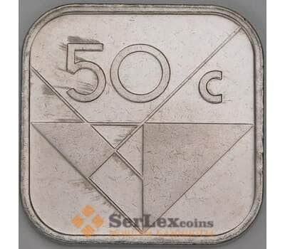 Аруба 50 центов 2001 КМ4 VF арт. 52823