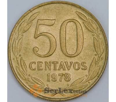 Чили 50 сентаво 1978 КМ206а UNC арт. 57736
