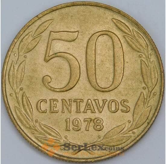 Чили 50 сентаво 1978 КМ206а UNC арт. 57736