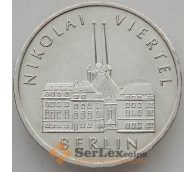 Монета Германия (ГДР) 5 марок 1987 КМ114 BU Квартал Николаи арт. 14189