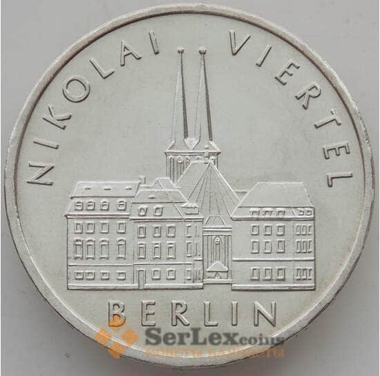 Германия (ГДР) 5 марок 1987 КМ114 BU Квартал Николаи арт. 14189