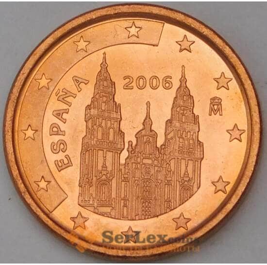 Испания 1 евроцент 2006 BU из набора арт. 28740