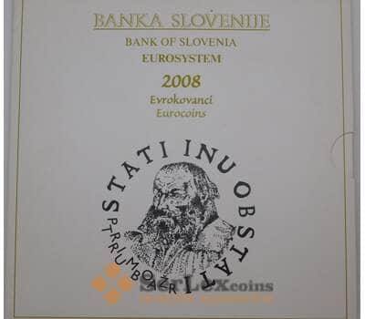 Монета Словения Официальный Набор 1 цент - 3 евро  (9 шт) 2008 в буклете арт. 28506