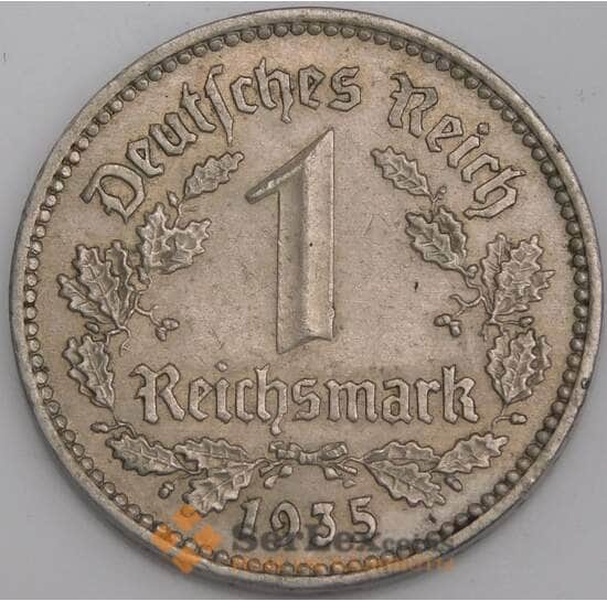 Германия монета 1 рейхсмарка 1935 А КМ78 AU арт. 45762