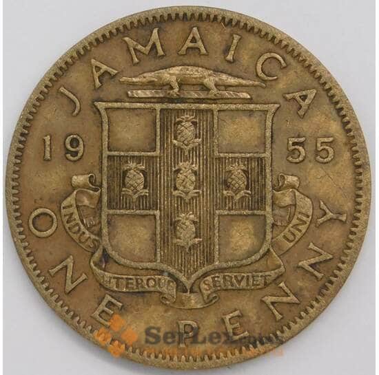 Ямайка 1 пенни 1955 КМ37 XF арт. 40458