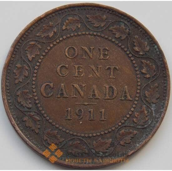 Канада 1 цент 1911 КМ21 VF арт. 7473