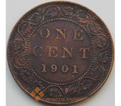Монета Канада 1 цент 1901 КМ7 VF арт. 7480