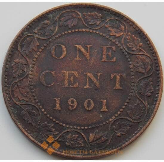 Канада 1 цент 1901 КМ7 VF арт. 7480