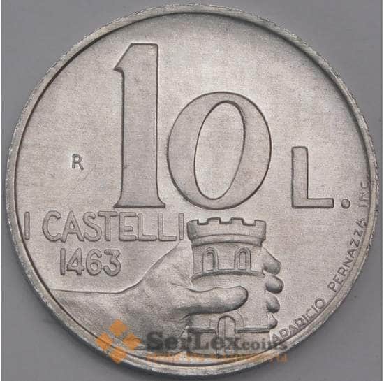 Сан-Марино монета 10 лир 1991 КМ264 UNC  арт. 41523