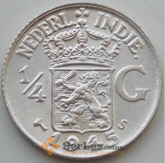 Нидерландская Восточная Индия 1/4 гульдена 1945 S КМ319 UNC арт. 14598