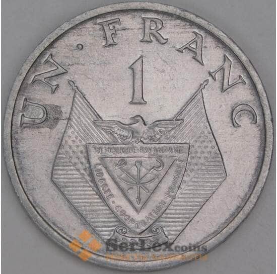 Руанда 1 франк 1969 КМ8 АU арт. 41270