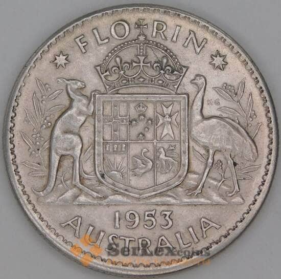 Австралия 1 флорин (2 шиллинга) 1953 КМ60 aUNC арт. 53592