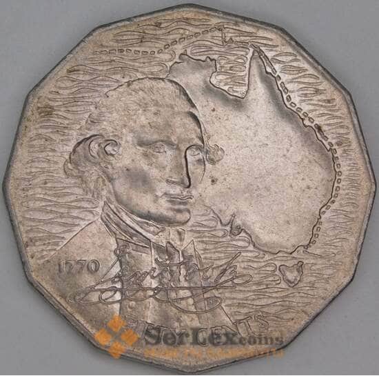 Австралия 50 центов 1970 КМ69 VF Джеймс Кук арт. 55011 Австралия 50 центов 1970 КМ69 VF Джеймс Кук арт. 55011