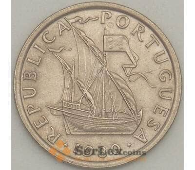 Монета Португалия 5 эскудо 1980 КМ591 AU Корабль (J05.19) арт. 17827