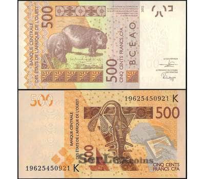 Банкнота Сенегал 500 франков 2012 Р719 UNC арт. 22650