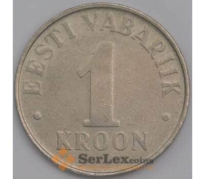 Эстония монета 1 крона 1995 КМ28 XF арт. 41326