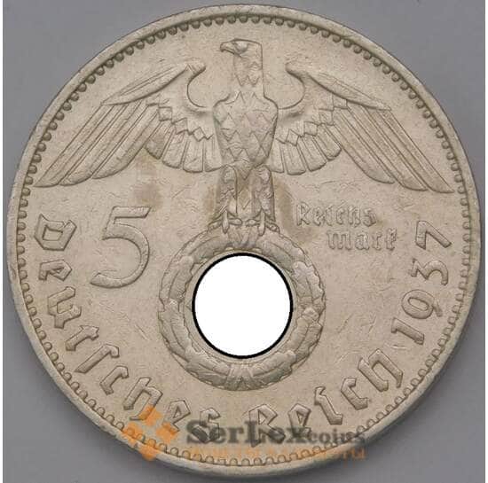 Германия 5 рейхсмарок 1937 F КМ94 XF арт. 36676