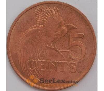 Монета Тринидад и Тобаго 5 центов 1975 КМ26 XF арт. 39384