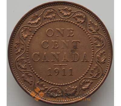 Монета Канада 1 цент 1911 КМ15 VF арт. 11662