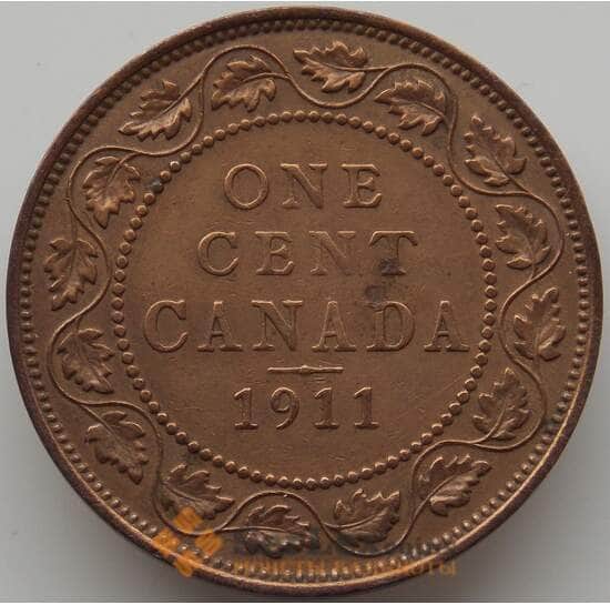 Канада 1 цент 1911 КМ15 VF арт. 11662