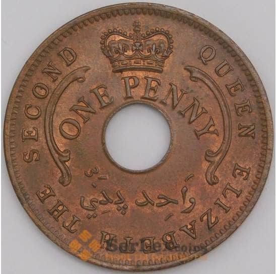 Нигерия монета 1 пенни 1959 КМ2 aUNC арт. 43940