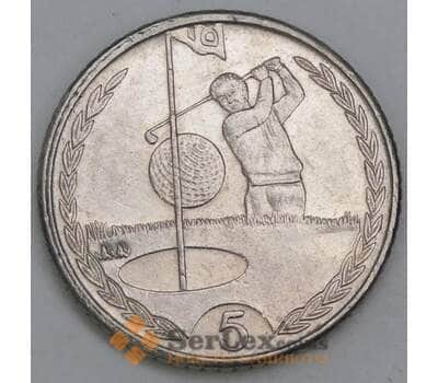 Монета Мэн остров 5 пенсов 1997 КМ590 XF  арт. 21290