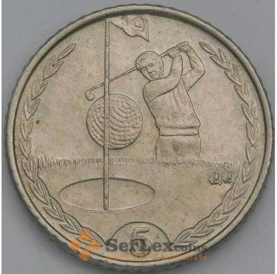 Мэн остров  монета 5 пенсов 1997 КМ590 XF  арт. 21290