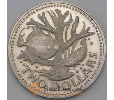 Монета Барбадос 2 доллара 1973 КМ15 Proof арт. 24001